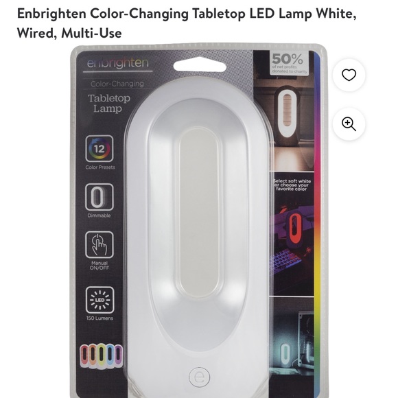LED Table Top color changing lamp. Great for a teenagers room . - Picture 4 of 8